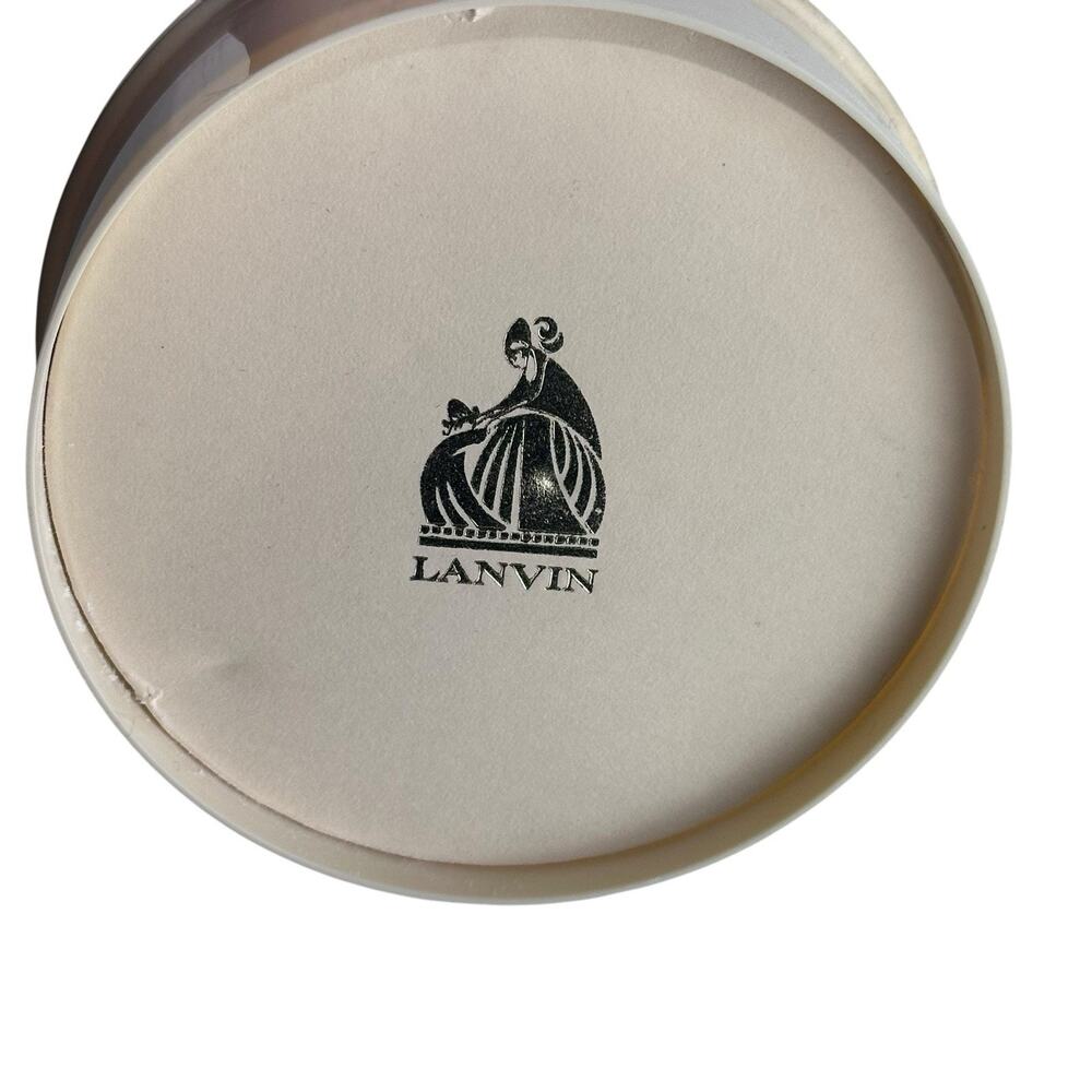 Lanvin My Sin Dusting Powder Black Round Container 9 oz Puff Parfums Vintage - Picture 4 of 7